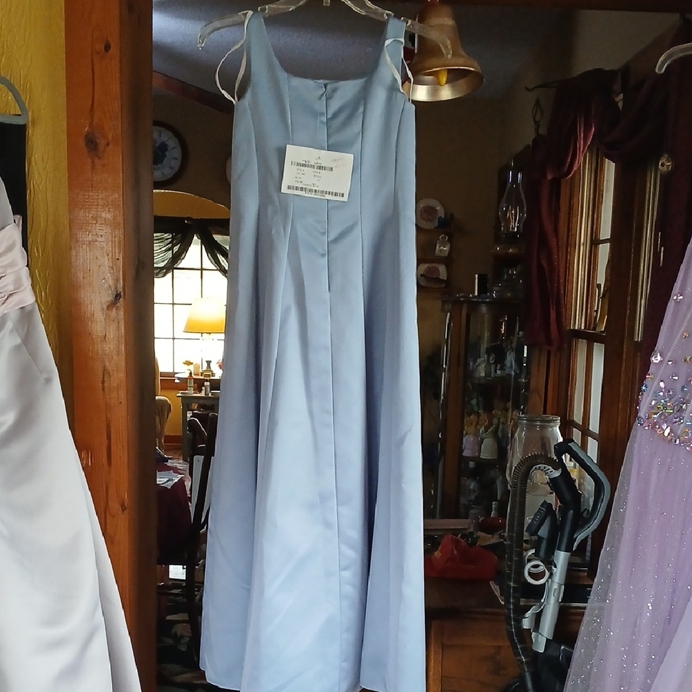 Chic Light Blue Girls Maxi Dress - Picture 2 of 3